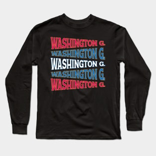 TEXT ART USA GEORGE WASHINGTON Long Sleeve T-Shirt